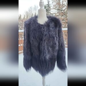 BooHoo Fuax Mixed Fur Womens